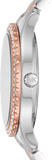 Buy Shop Michael Kors Layton Three Hand Pink Dial Two Tone Steel Strap Watch For Women - MK6894 USA Online