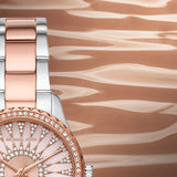 Buy Shop Michael Kors Layton Three Hand Pink Dial Two Tone Steel Strap Watch For Women - MK6894 USA Online