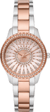Buy Shop Michael Kors Layton Three Hand Pink Dial Two Tone Steel Strap Watch For Women - MK6894 USA Online