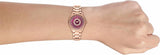 Buy Shop Michael Kors Layton Three Hand Red Dial Rose Gold Steel Strap Watch For Women - MK6893 USA Online