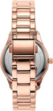 Buy Shop Michael Kors Layton Three Hand Red Dial Rose Gold Steel Strap Watch For Women - MK6893 USA Online