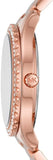 Buy Shop Michael Kors Layton Three Hand Red Dial Rose Gold Steel Strap Watch For Women - MK6893 USA Online