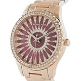 Buy Shop Michael Kors Layton Three Hand Red Dial Rose Gold Steel Strap Watch For Women - MK6893 USA Online