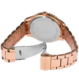 Buy Shop Michael Kors Layton Three Hand Silver Dial Rose Gold Steel Strap Watch For Women - MK7297 USA Online