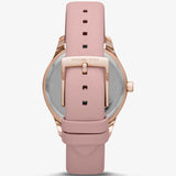 Buy Shop Michael Kors Layton Three-Hand White Dial Pink Leather Strap Watch for Women - MK2909 USA Online