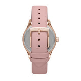 Buy Shop Michael Kors Layton Three-Hand White Dial Pink Leather Strap Watch for Women - MK2909 USA Online