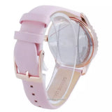 Buy Shop Michael Kors Layton Three-Hand White Dial Pink Leather Strap Watch for Women - MK2909 USA Online