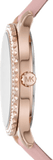 Buy Shop Michael Kors Layton Three-Hand White Dial Pink Leather Strap Watch for Women - MK2909 USA Online