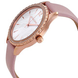 Buy Shop Michael Kors Layton Three-Hand White Dial Pink Leather Strap Watch for Women - MK2909 USA Online