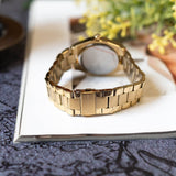Buy Shop Michael Kors Lennox Analog Blue Dial Gold Steel Strap Watch for Women - MK7460 USA Online