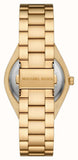 Buy Shop Michael Kors Lennox Analog Blue Dial Gold Steel Strap Watch for Women - MK7460 USA Online