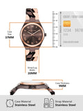 Buy Shop Michael Kors Lennox Analog Brown Dial Two Tone Steel Strap Watch for Women - MK7501 USA Online