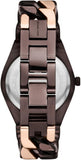 Buy Shop Michael Kors Lennox Analog Brown Dial Two Tone Steel Strap Watch for Women - MK7501 USA Online