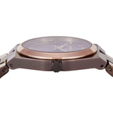 Buy Shop Michael Kors Lennox Analog Brown Dial Two Tone Steel Strap Watch for Women - MK7501 USA Online