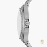Buy Shop Michael Kors Lennox Analog Crystals Silver Dial Silver Steel Strap Watch For Women - MK7408 USA Online