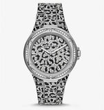 Buy Shop Michael Kors Lennox Analog Crystals Silver Dial Silver Steel Strap Watch For Women - MK7408 USA Online