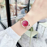 Buy Shop Michael Kors Lennox Analog Pink Dial Rose Gold Steel Strap Watch For Women - MK7396 USA Online
