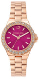 Buy Shop Michael Kors Lennox Analog Pink Dial Rose Gold Steel Strap Watch For Women - MK7396 USA Online