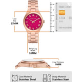Buy Shop Michael Kors Lennox Analog Pink Dial Rose Gold Steel Strap Watch for Women - MK7462 USA Online
