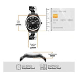 Buy Shop Michael Kors Lennox Analogue Black Dial Two Tone Steel Strap Watch for Women - MK7502 USA Online