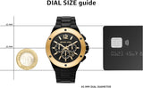 Buy Shop Michael Kors Lennox Chronograph Black Dial Black Steel Strap Watch For Men - MK8941 USA Online