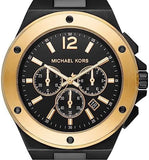 Buy Shop Michael Kors Lennox Chronograph Black Dial Black Steel Strap Watch For Men - MK8941 USA Online