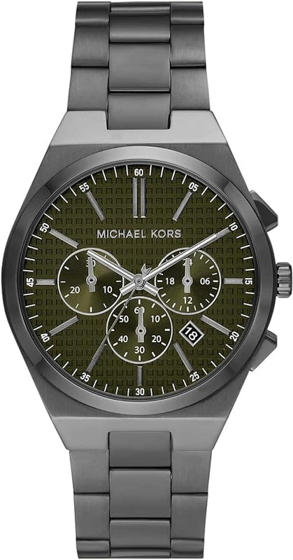 Buy Shop Michael Kors Lennox Chronograph Black Dial Black Steel Strap Watch For Men - MK9146 USA Online