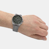 Buy Shop Michael Kors Lennox Chronograph Black Dial Grey Steel Strap Watch For Men - MK9118 USA Online