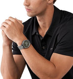 Buy Shop Michael Kors Lennox Chronograph Black Dial Grey Steel Strap Watch For Men - MK9118 USA Online