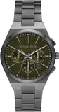 Buy Shop Michael Kors Lennox Chronograph Black Dial Grey Steel Strap Watch For Men - MK9118 USA Online
