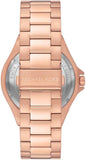 Buy Shop Michael Kors Lennox Chronograph Black Dial Rose Gold Steel Strap Watch For Men - MK8940 USA Online