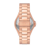 Buy Shop Michael Kors Lennox Chronograph Black Dial Rose Gold Steel Strap Watch For Men - MK8940 USA Online
