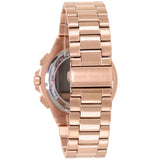 Buy Shop Michael Kors Lennox Chronograph Black Dial Rose Gold Steel Strap Watch For Men - MK8940 USA Online