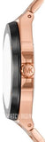 Buy Shop Michael Kors Lennox Chronograph Black Dial Rose Gold Steel Strap Watch For Men - MK8940 USA Online