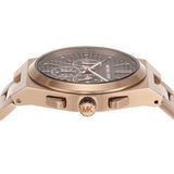Buy Shop Michael Kors Lennox Chronograph Black Dial Rose Gold Steel Strap Watch For Men - MK9119 USA Online