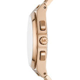 Buy Shop Michael Kors Lennox Chronograph Black Dial Rose Gold Steel Strap Watch For Men - MK9119 USA Online