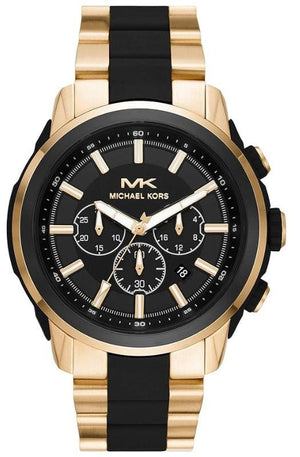 Buy Shop Michael Kors Lennox Chronograph Black Dial Two Tone Steel Strap Watch for Men - MK8990 USA Online