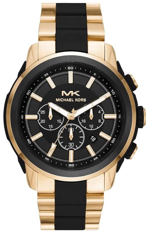 Buy Shop Michael Kors Lennox Chronograph Black Dial Two Tone Steel Strap Watch for Men - MK8990 USA Online