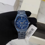 Buy Shop Michael Kors Lennox Chronograph Blue Dial Blue Steel Strap Watch For Women - MK9147 USA Online