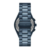Buy Shop Michael Kors Lennox Chronograph Blue Dial Blue Steel Strap Watch For Women - MK9147 USA Online