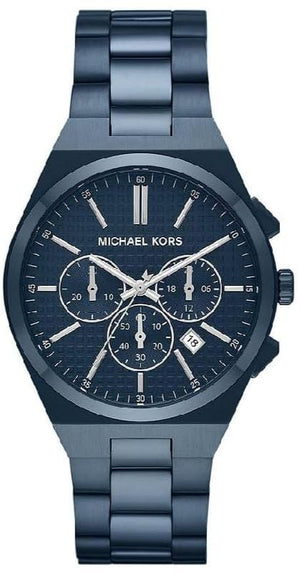 Buy Shop Michael Kors Lennox Chronograph Blue Dial Blue Steel Strap Watch For Women - MK9147 USA Online