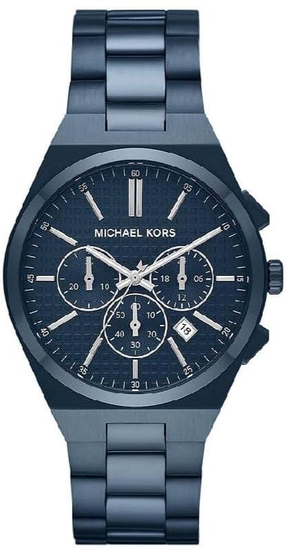 Buy Shop Michael Kors Lennox Chronograph Blue Dial Blue Steel Strap Watch For Women - MK9147 USA Online