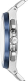Buy Shop Michael Kors Lennox Chronograph Blue Dial Silver Steel Strap Watch For Men - MK8938 USA Online