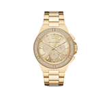 Buy Shop Michael Kors Lennox Chronograph Gold Dial Gold Steel Strap Watch For Men - MK8989 USA Online