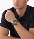 Buy Shop Michael Kors Lennox Chronograph Green Dial Green Steel Strap Watch For Men - MK9103 USA Online