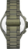 Buy Shop Michael Kors Lennox Chronograph Green Dial Green Steel Strap Watch For Men - MK9103 USA Online