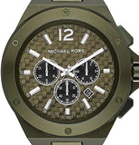 Buy Shop Michael Kors Lennox Chronograph Green Dial Green Steel Strap Watch For Men - MK9103 USA Online