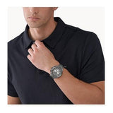 Buy Shop Michael Kors Lennox Chronograph Quartz Grey Dial Grey Steel Strap Watch For Men - MK9102 USA Online