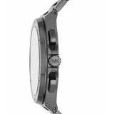 Buy Shop Michael Kors Lennox Chronograph Quartz Grey Dial Grey Steel Strap Watch For Men - MK9102 USA Online