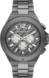 Buy Shop Michael Kors Lennox Chronograph Quartz Grey Dial Grey Steel Strap Watch For Men - MK9102 USA Online